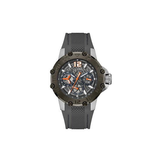 GUESS Mens Grey 2-Tone Multi-function Watch GW0640G1