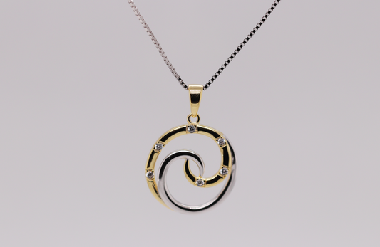 3 Tone Collection - Gold and Silver Necklace Ref: 3COLP007
