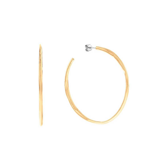 Calvin Klein Yellow Gold Molten Pebble Earrings Ref : 35000112