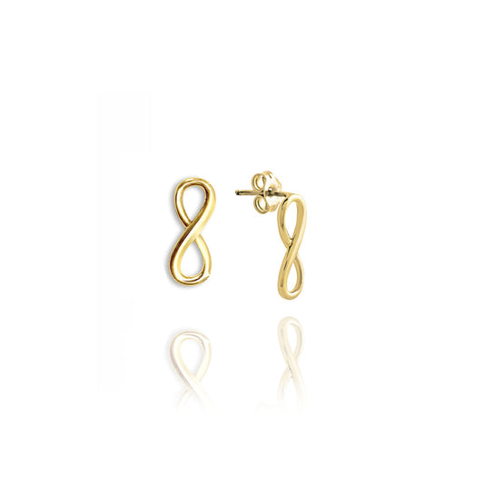 18kt Gold Infinity Earrings - 726142