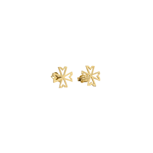 18Kt Maltese Cross Earrings Ref :WXXE5247-DC