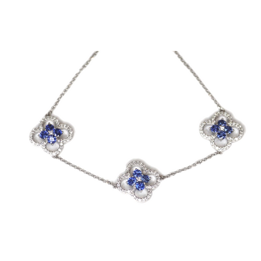 Fortuna Trilogy Bracelet with Blue Crystals