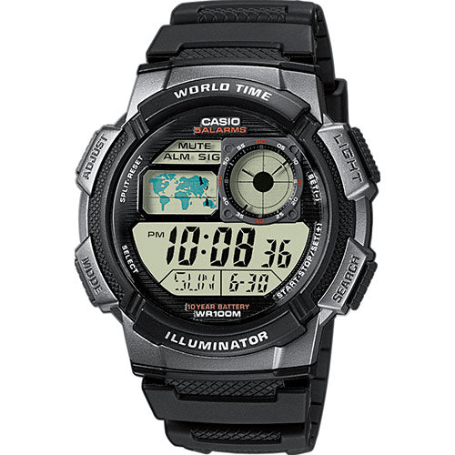 Casio World Alarm Chronograph Watch AE1000W1BVEF