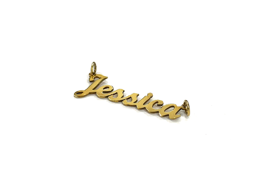 18kt Gold Personalised Name Pendant