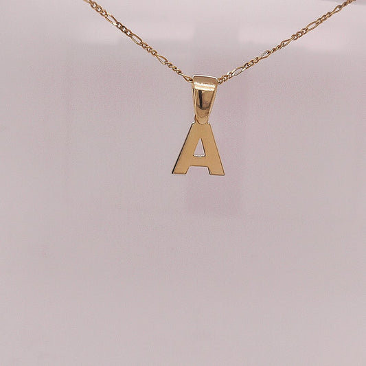 Silver 925 Initial Necklace in Gold Plated