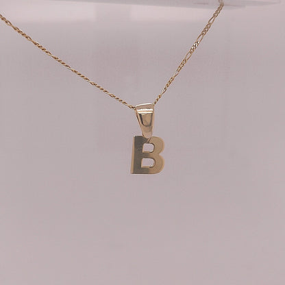 Silver 925 Initial Necklace in Gold Plated