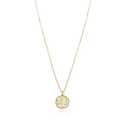 18kt Gold Tree of Life Necklace - 769607