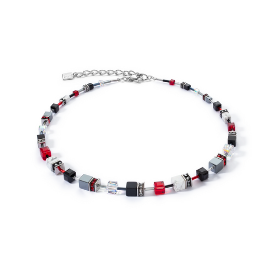 GeoCUBE® Iconic Precious 47,5 cm necklace black-red Ref :4530-10-1303