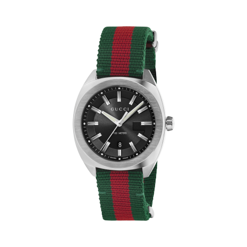 Gucci Men's Black Dial Watch YA142305